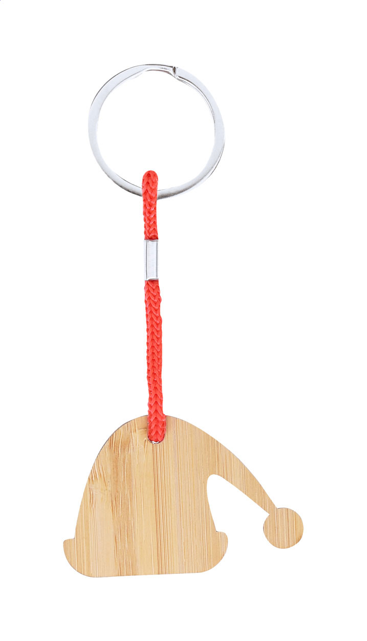 Kymor Kerstsleutelhanger, kerstsok bedrukken met logo