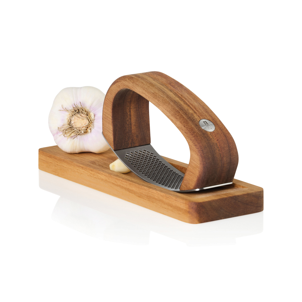 AdHoc RoccaAlio Knoflookpers met snijplank bedrukken met logo