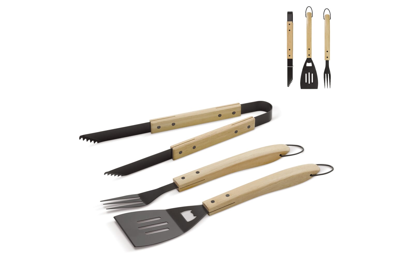 WoodTools BBQ set bedrukken met logo