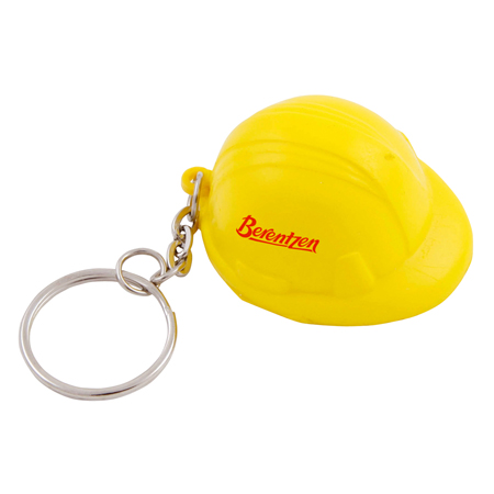 Anti-stress helm sleutelhanger bedrukken met logo