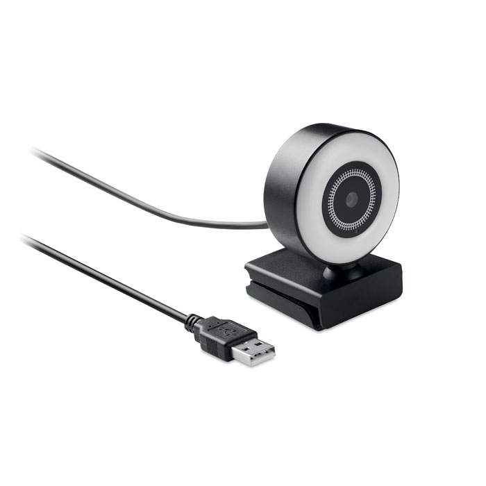 Montro 1080P HD webcam met ringlicht bedrukken met logo