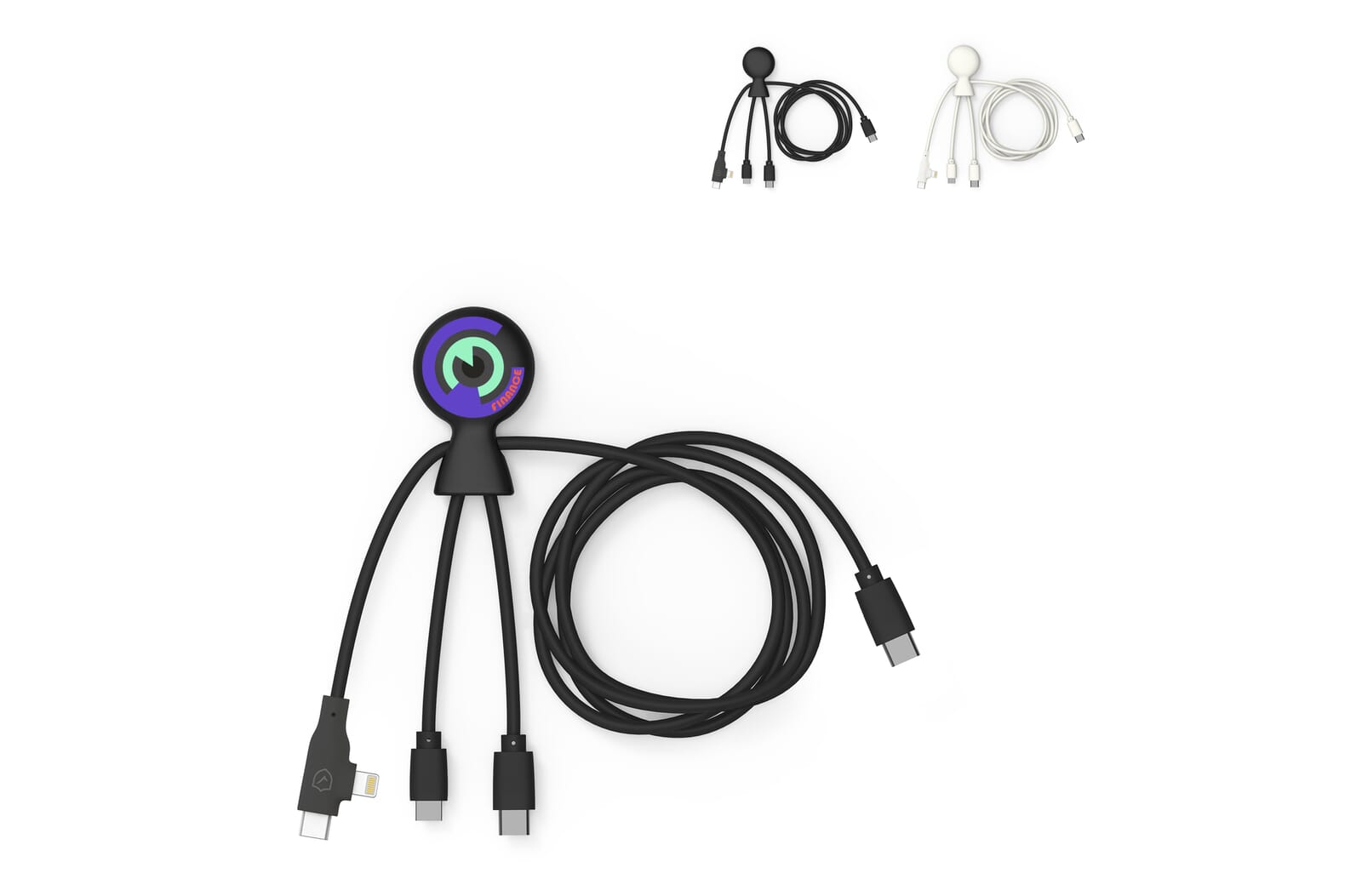 Xoopar Mr. Bio Long Multi Kabel USB-C 1 Meter  bedrukken met logo