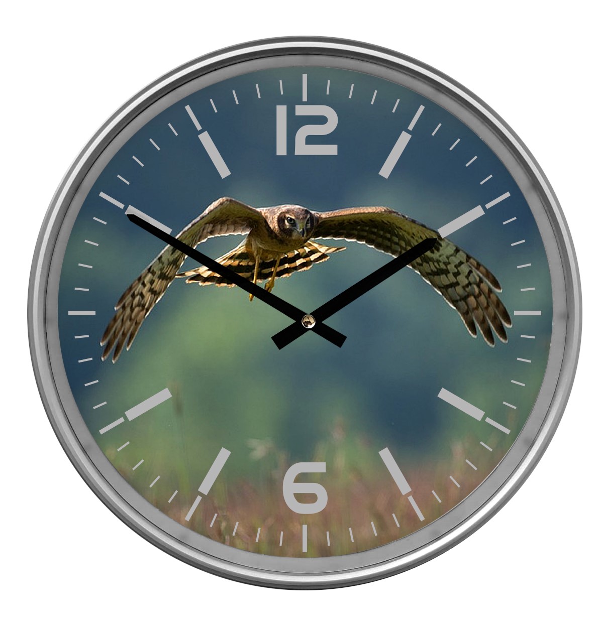 Kunststof muurklok bedrukte wijzerplaat (33 cm) bedrukken met logo