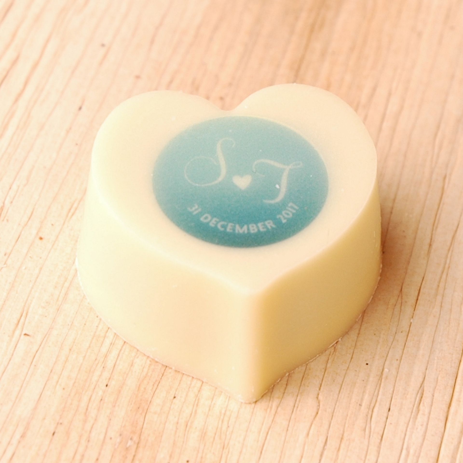 Logobonbons hartje bedrukken met logo