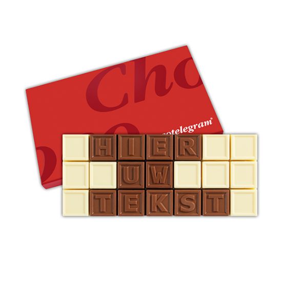 Chocotelegram® 21 Geschenkdoos bedrukken met logo
