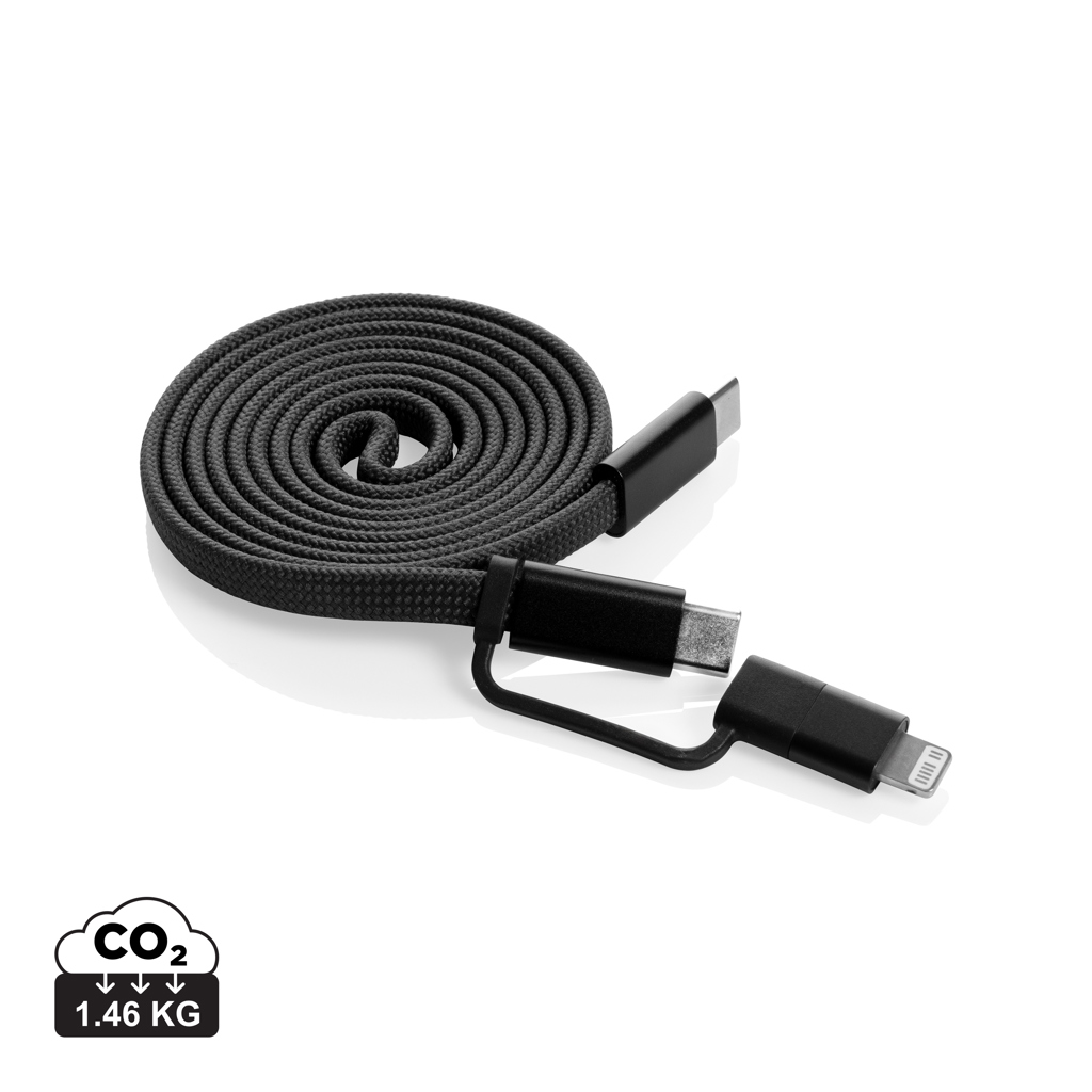 Arc Ultra-thin RCS recycled 60W 2 in 1 magnetische kabel bedrukken met logo