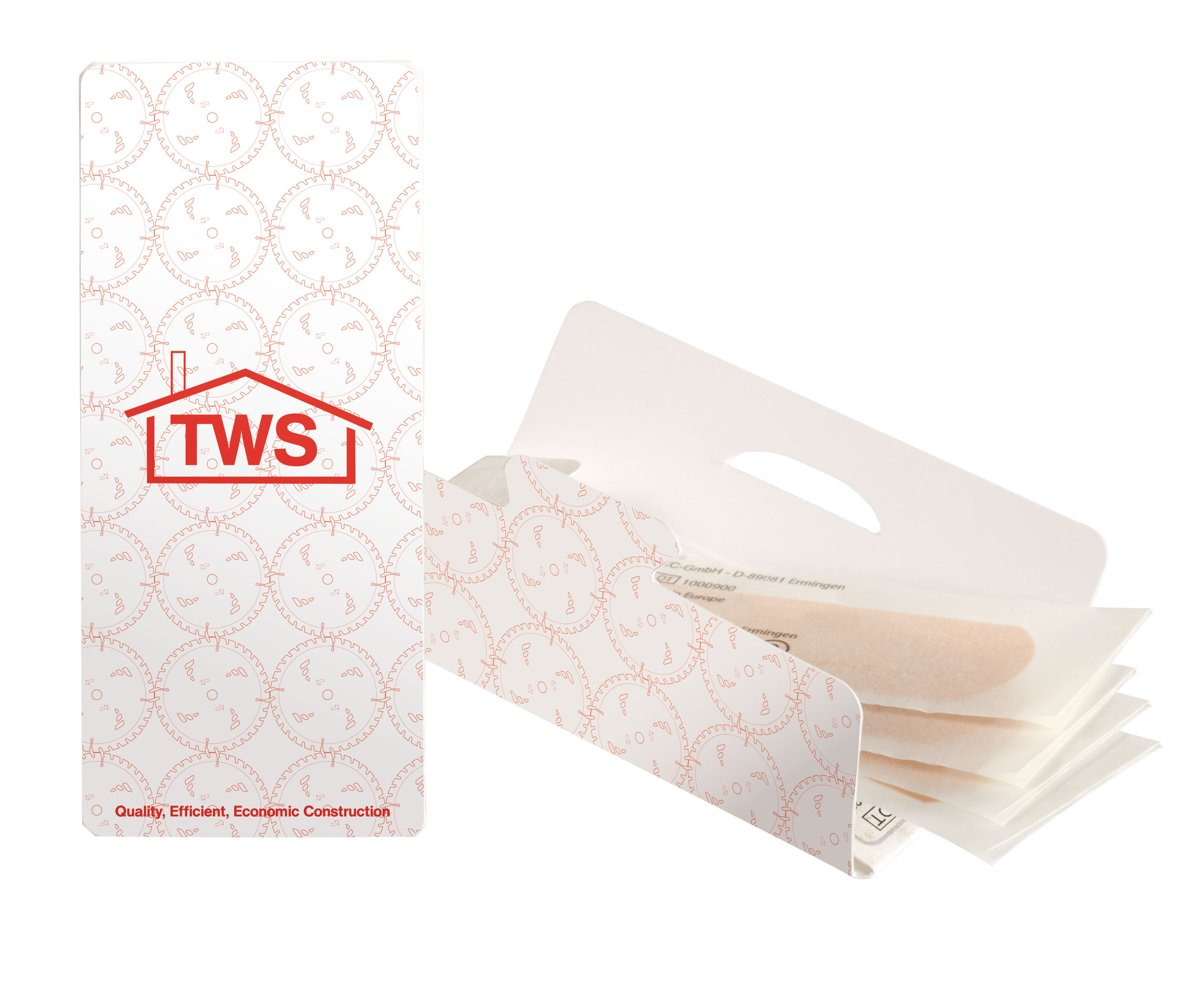 Heal 4 pleisters in envelop bedrukken met logo