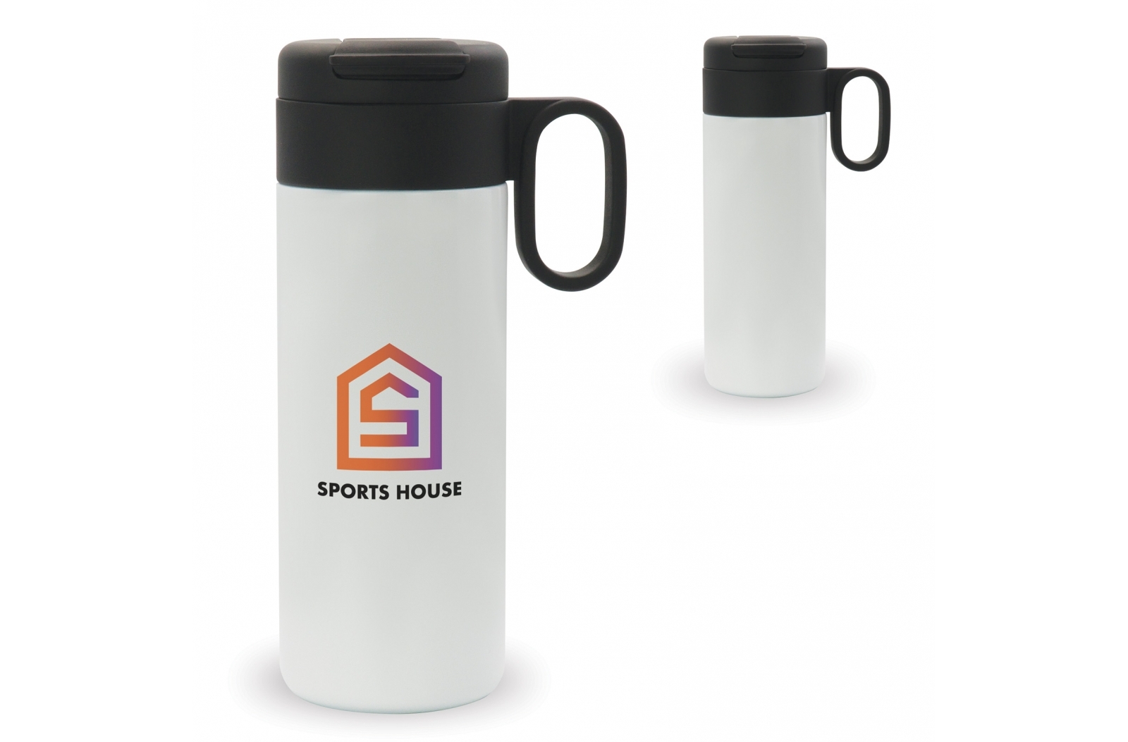 Cissac Thermofles Flow met handvat (400 ml) bedrukken met logo