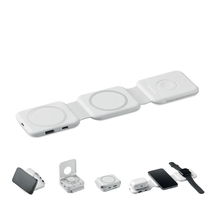 Opvouwbaar laadstation bedrukken met logo