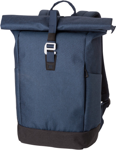 Polyester (600D) rolsluiting rugzak Oberon bedrukken met logo