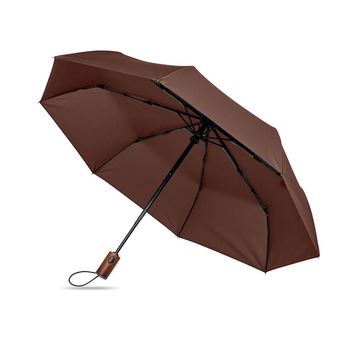 21" auto paraplu houten greep bedrukken met logo