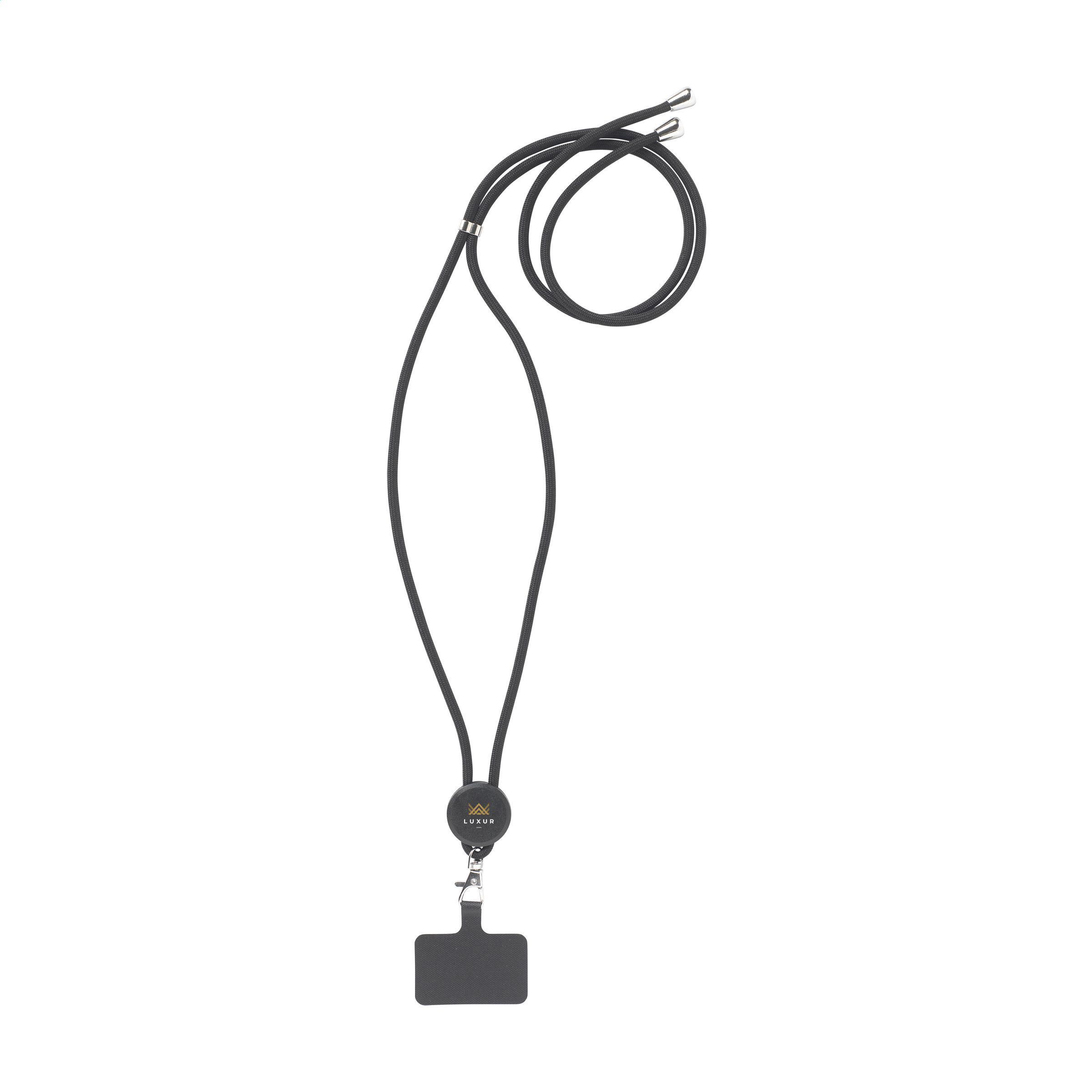 Lace Lanyard GRS RPET 5 mm keycord bedrukken met logo