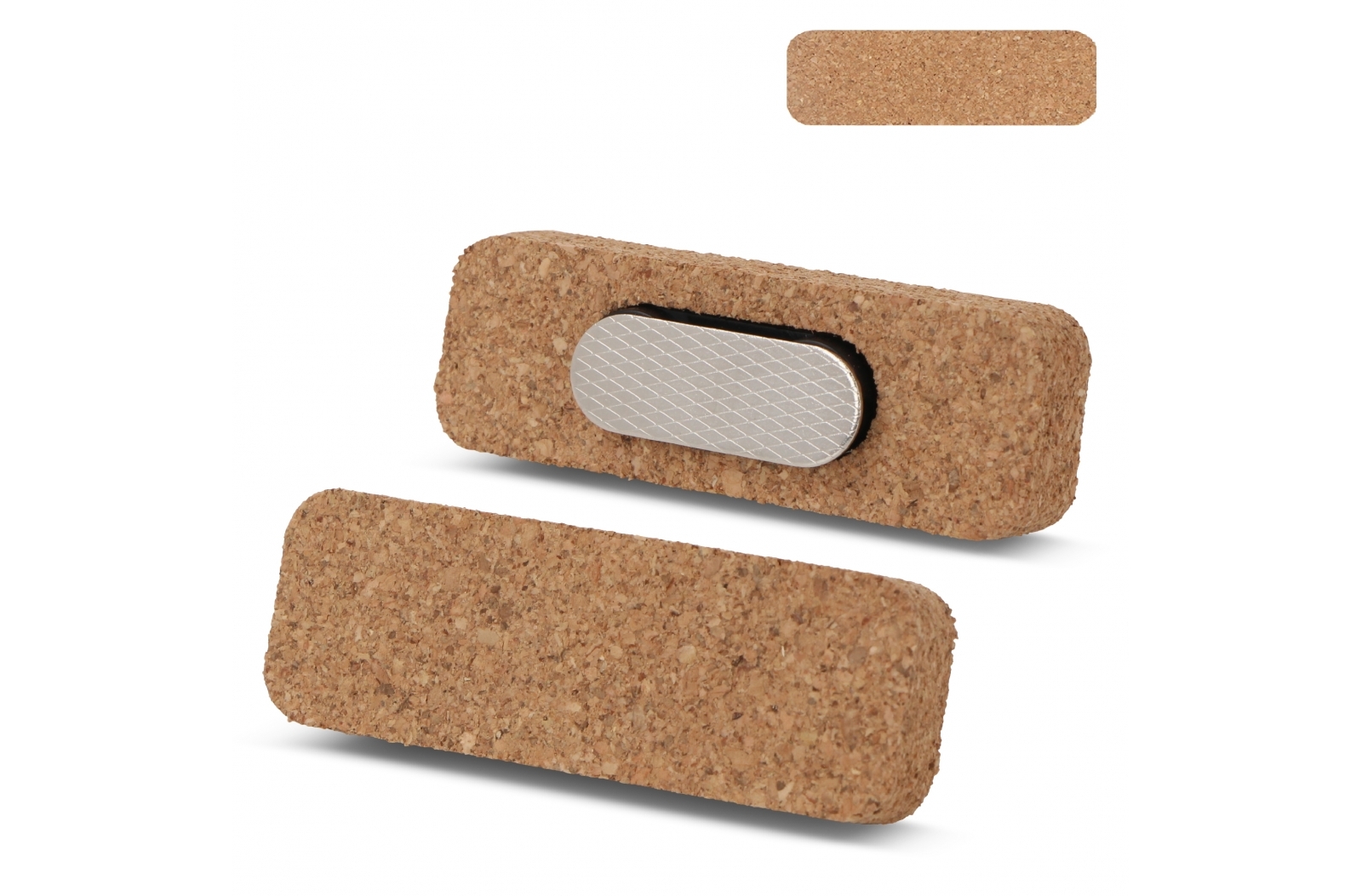 Alla badge van kurk met magneet bedrukken met logo