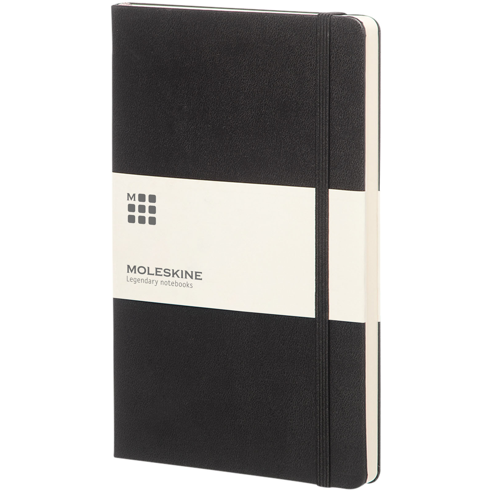 Moleskine L hard cover notitieboek - gestippeld bedrukken met logo