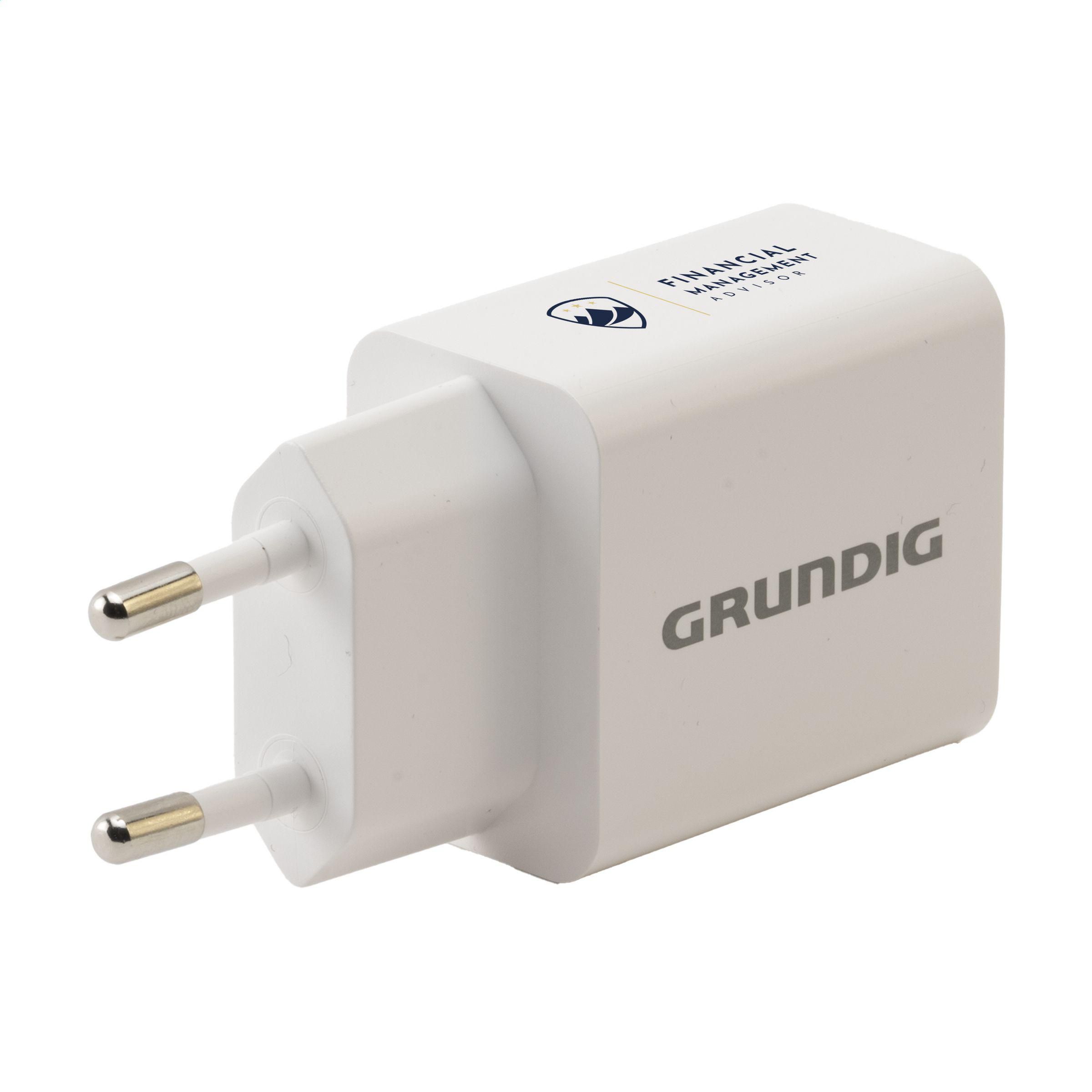 Grundig Wall Charger 230V oplader bedrukken met logo