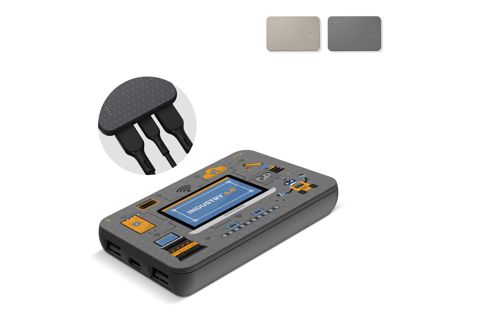 GP B+ Series Powerbank 5000 mAh bedrukken met logo