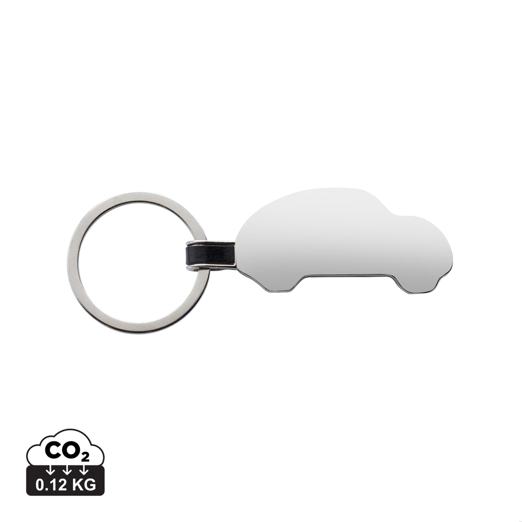 RCS autosleutelhanger van gerecycled zinc alloy bedrukken met logo