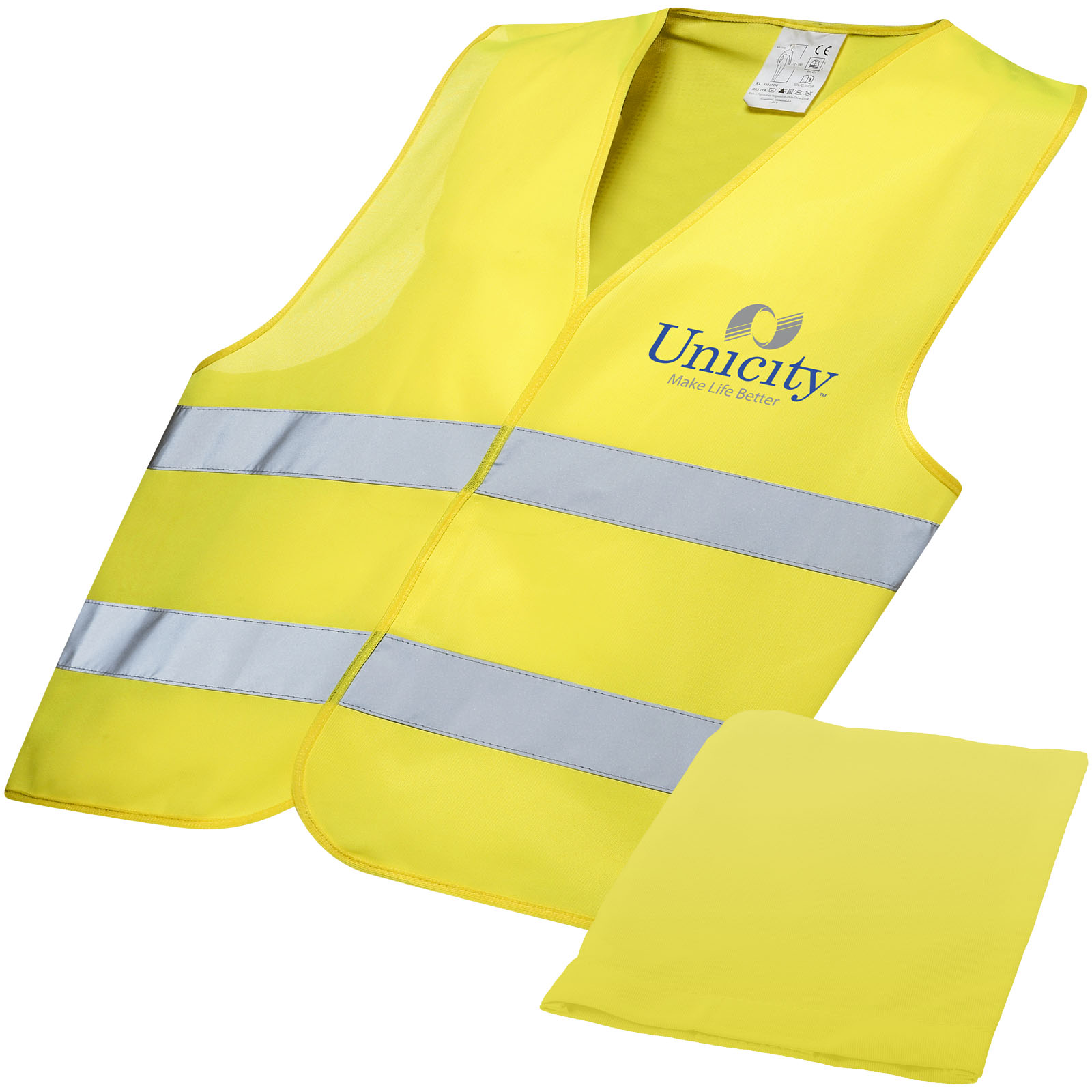 RFX™ Watch-out veiligheidsvest met hoes voor professioneel gebruik bedrukken met logo