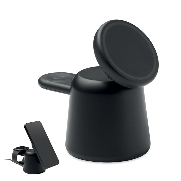 3-in-1 draadloze oplader 15W bedrukken met logo