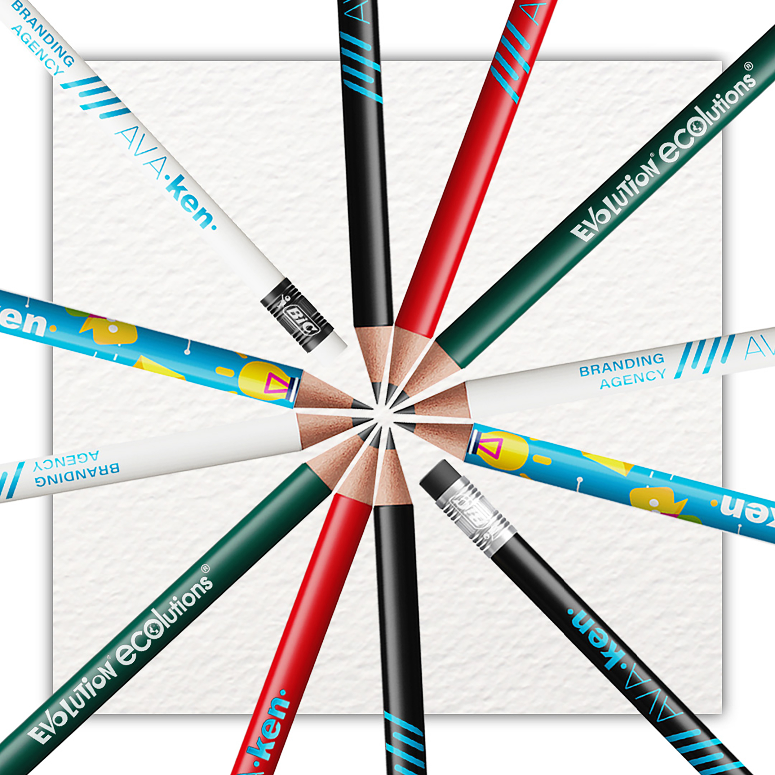 BIC® Evolution® Ecolutions® with Eraser bedrukken met logo