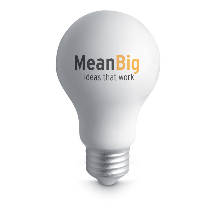 Glimmer Anti-stress gloeilamp bedrukken met logo