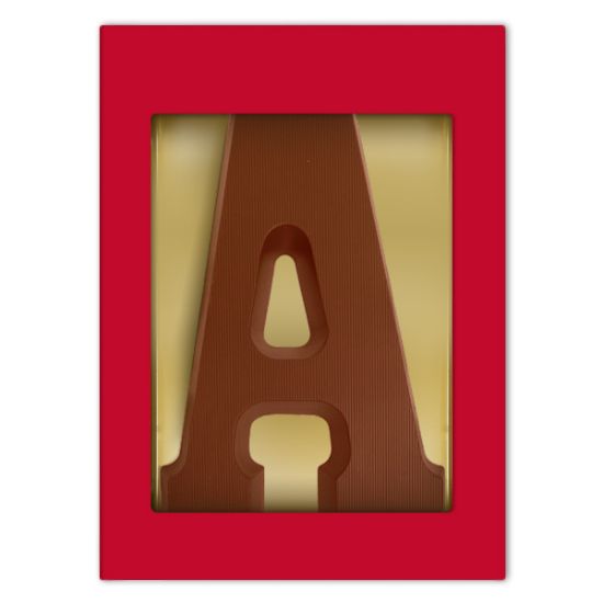 Chocoladeletter melk (80 gram) bedrukken met logo