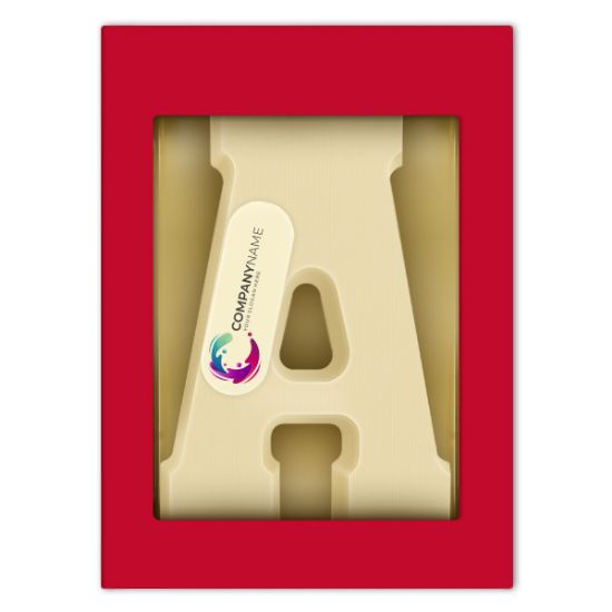 LogoLetter Wit (200 gram) bedrukken met logo