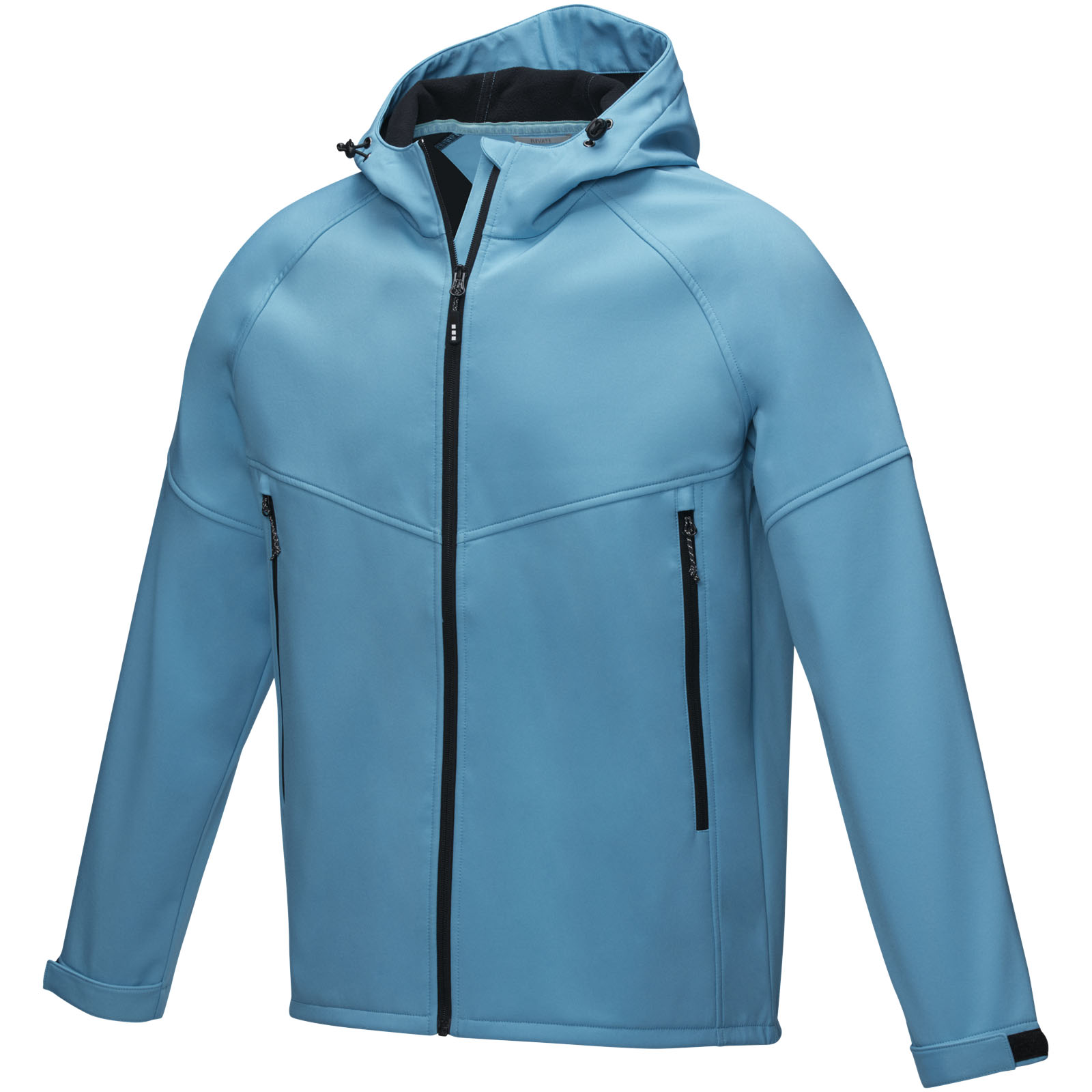 Coltan heren GRS-gerecycled softshell jack bedrukken met logo