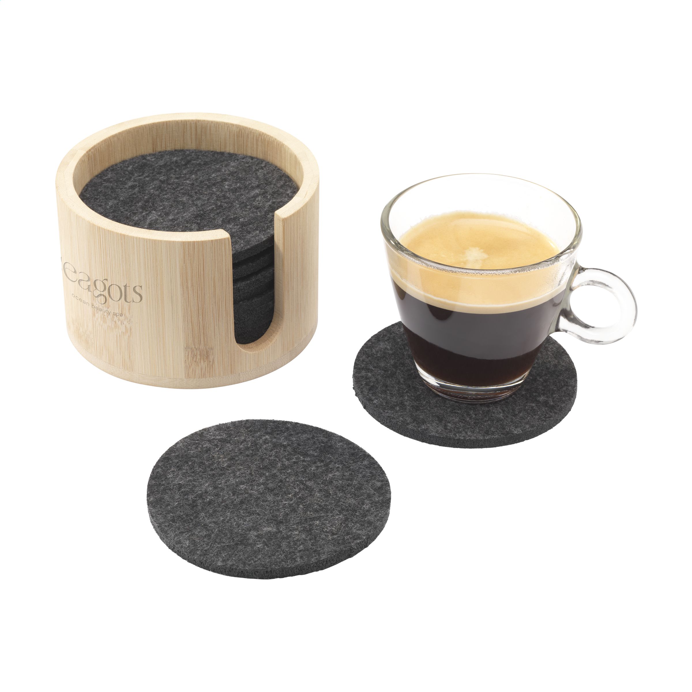 Padina onderzetters bedrukken met logo