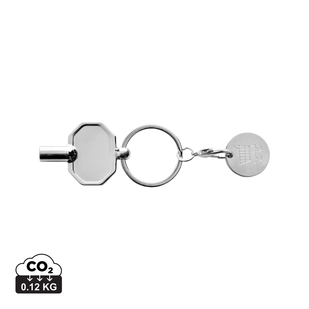 RCS radiatorsleutelsleutelhanger recycled zinc alloy bedrukken met logo