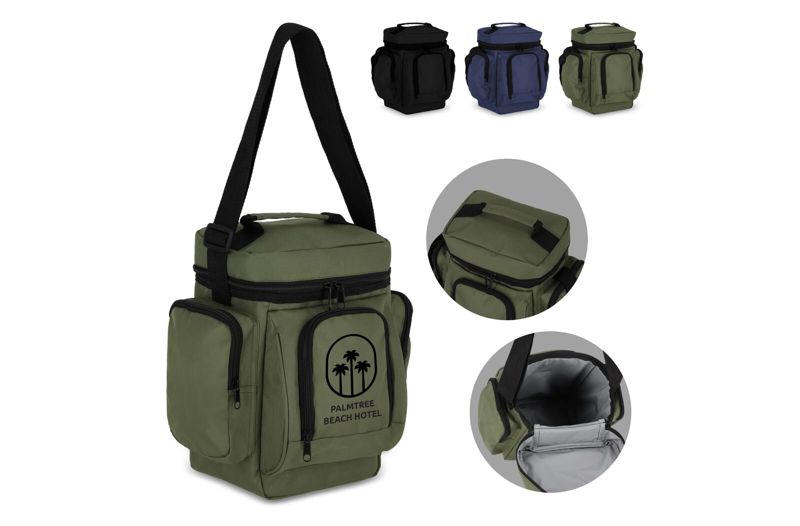 R-PET 600D Lunchkoeler 10L bedrukken met logo