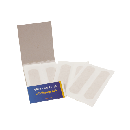 Pleistermapje met 6 pleisters bedrukken met logo