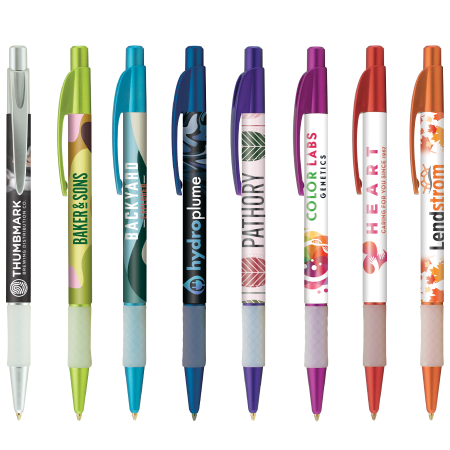 DIA balpen Metallic met gripzone in full colour all over bedrukt bedrukken met logo