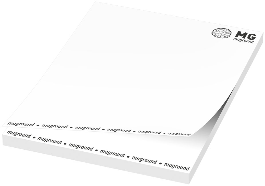 Budget Sticky-Mate® sticky notes 100x75 bedrukken met logo