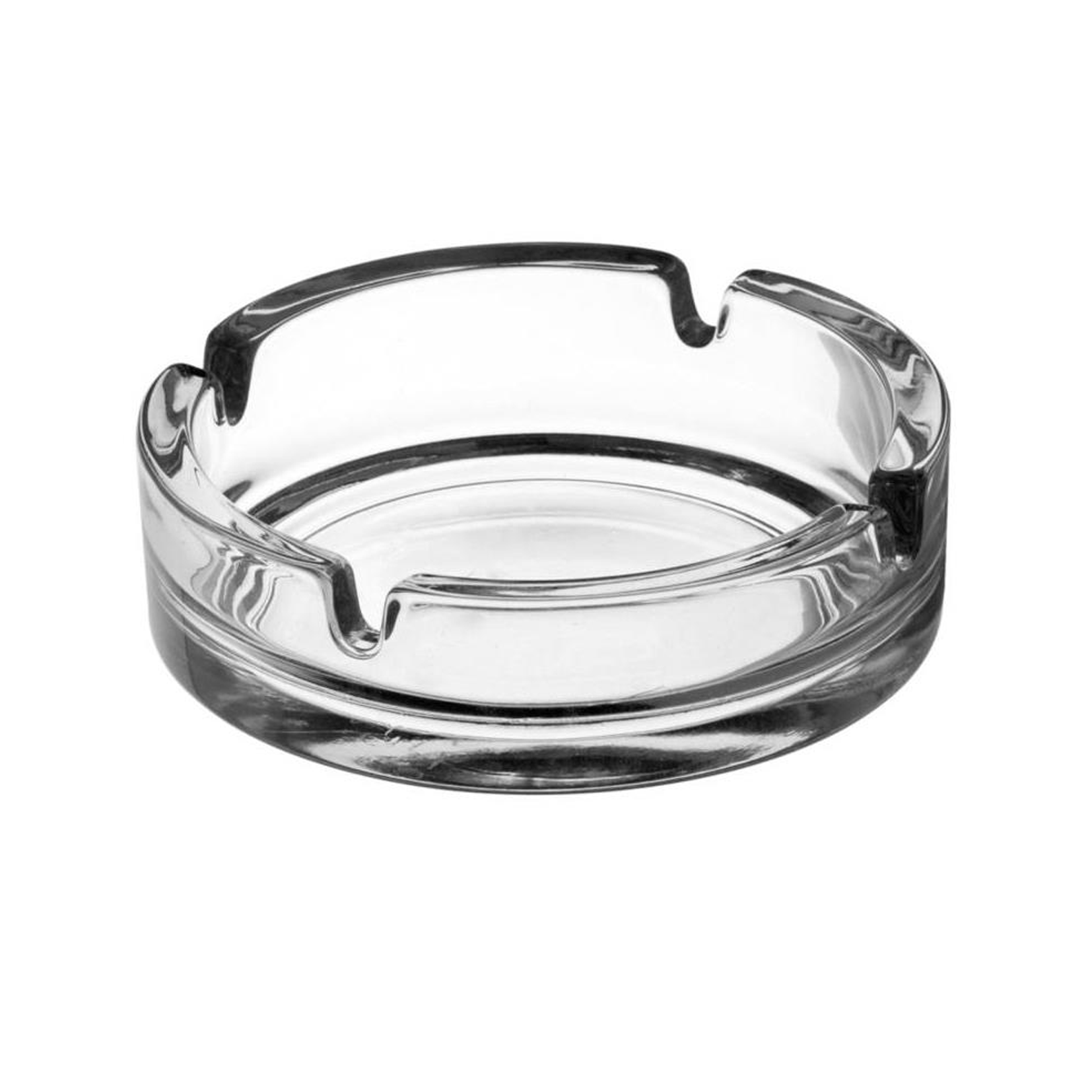 Ashtray Glass Clear 10.7 cm bedrukken met logo