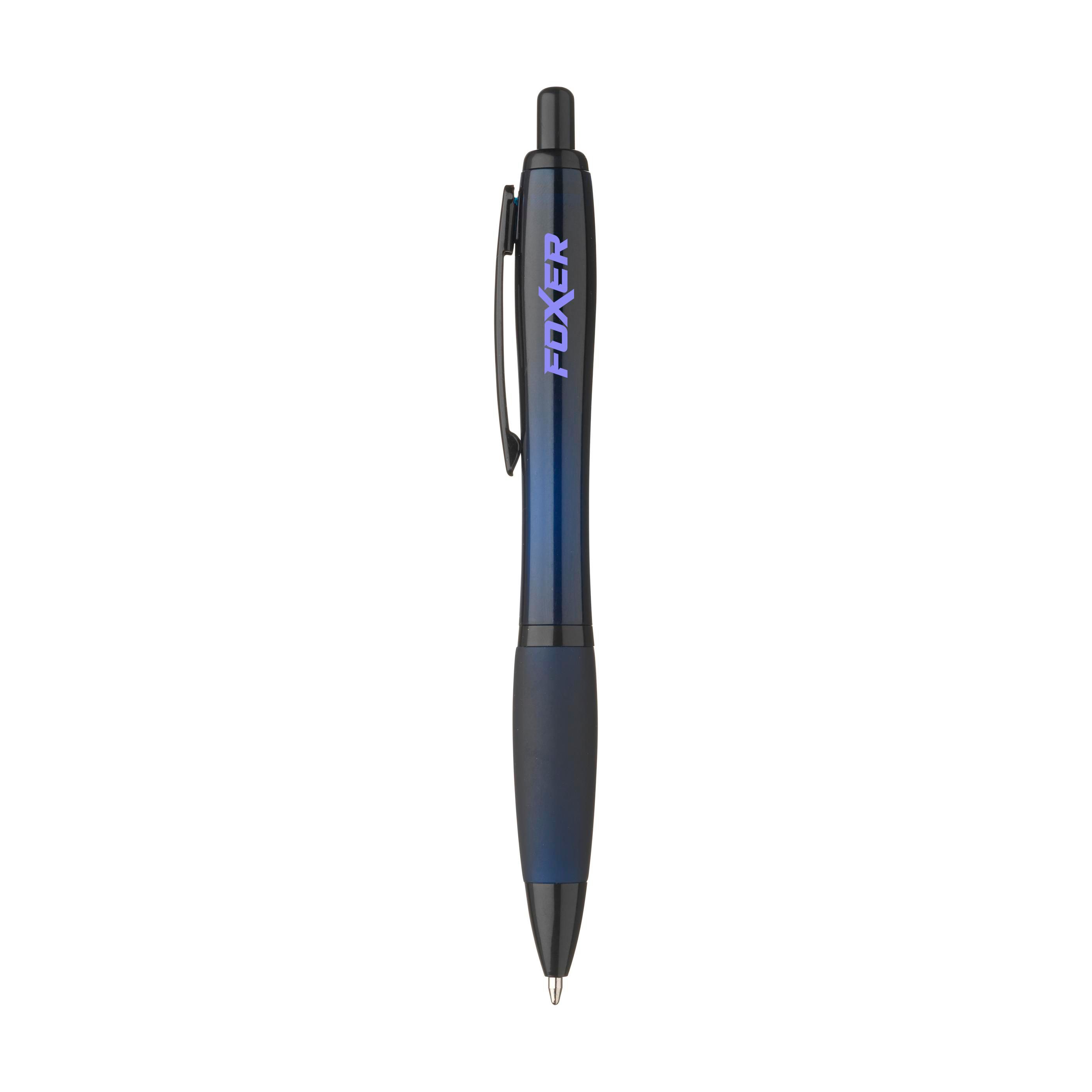 Athos TransBlack RCS Recycled ABS pen bedrukken met logo