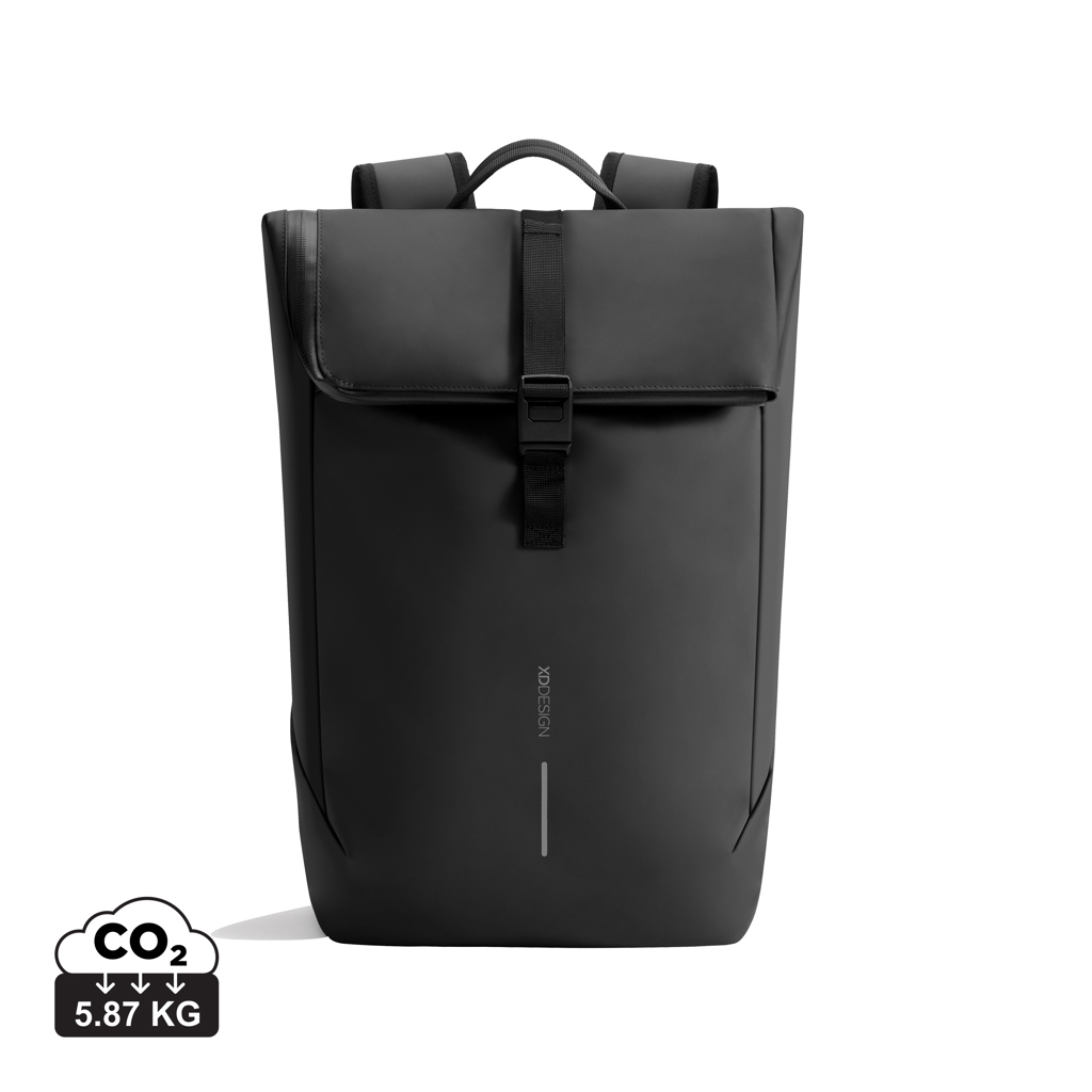 Urban water-resistant flap-top rugzak bedrukken met logo