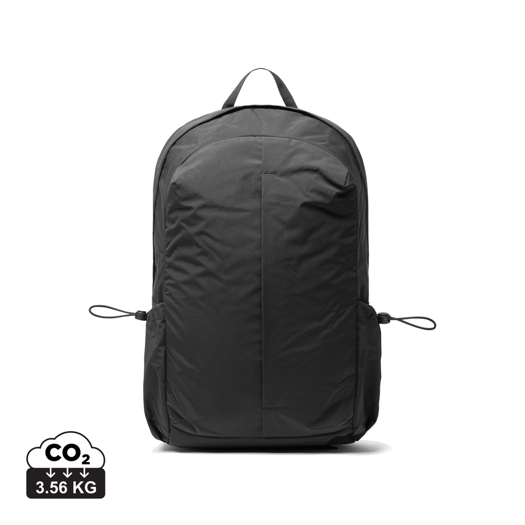 KENTO URBAN RCS  recycled nylon 15,6 inch rugzak met voorvak bedrukken met logo