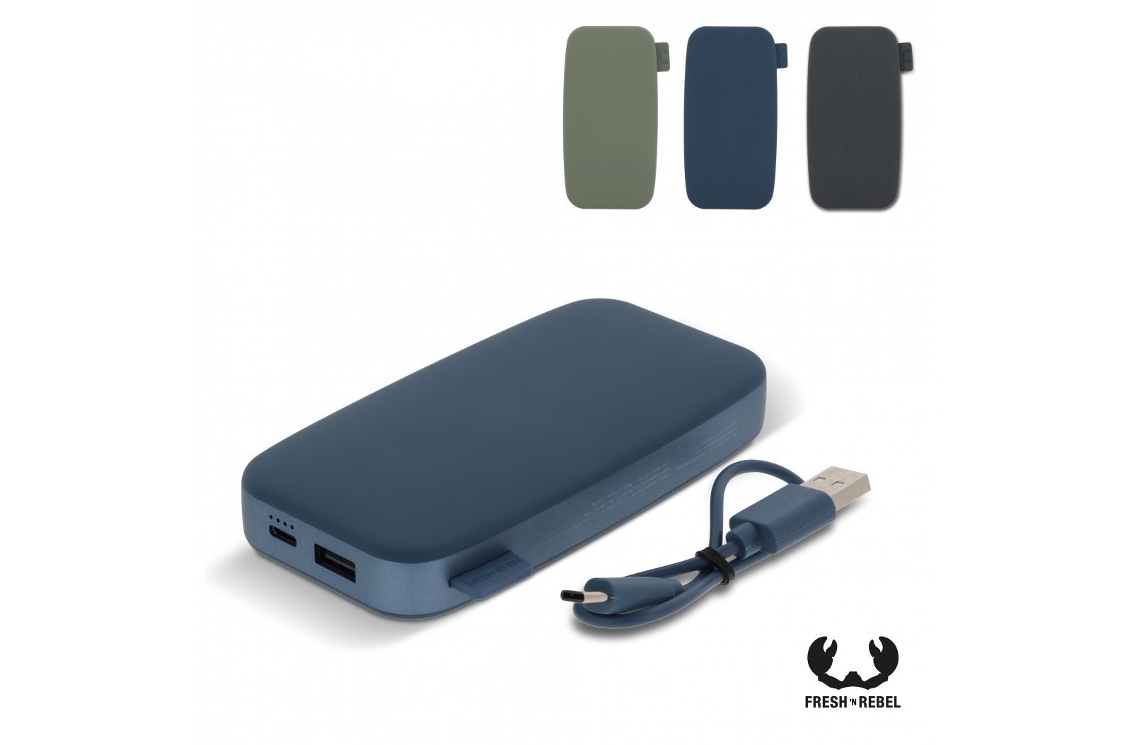 Fresh 'n Rebel Powerbank 6.000mAh USB-C bedrukken met logo
