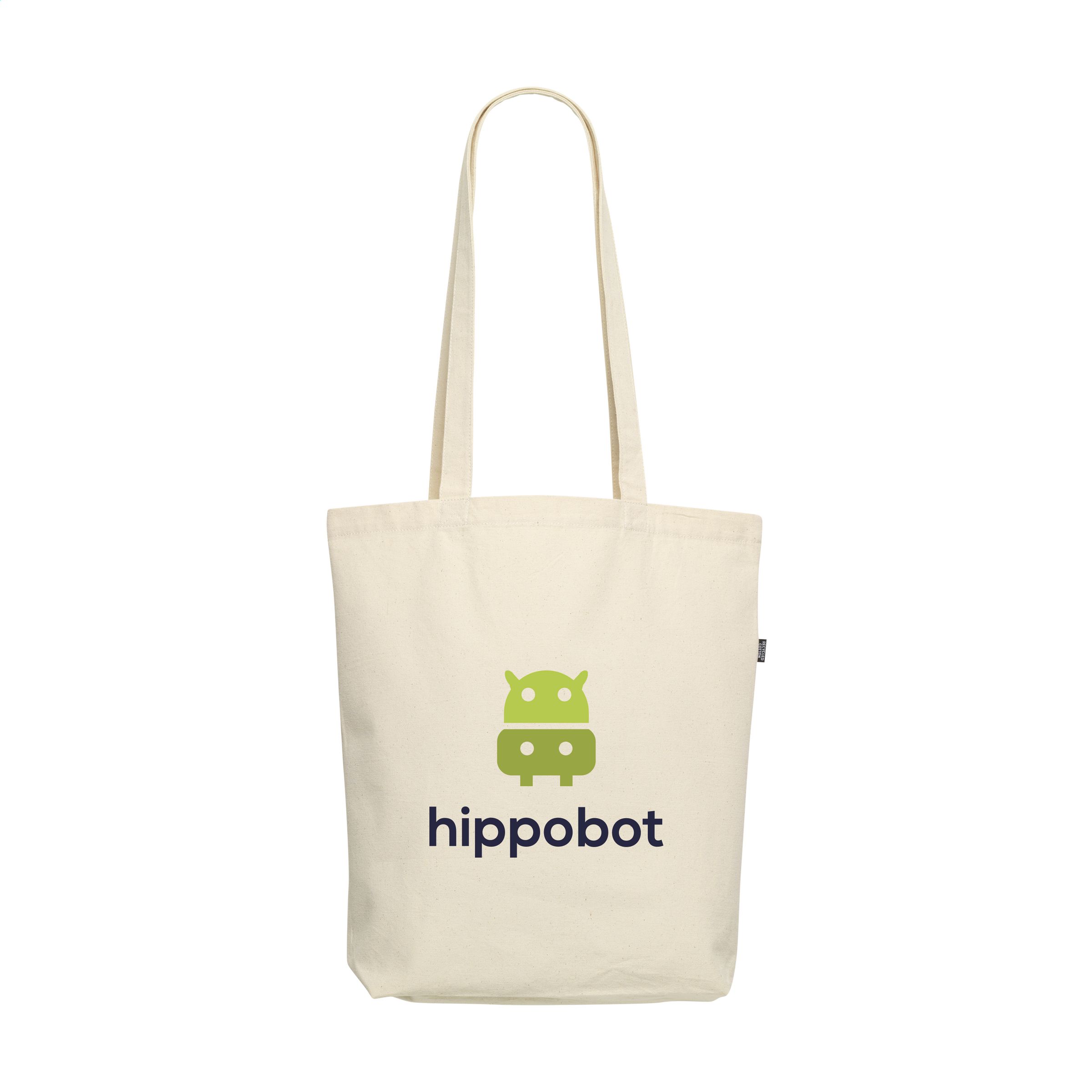 RecycledNatural Canvas Winkeltas bedrukken met logo