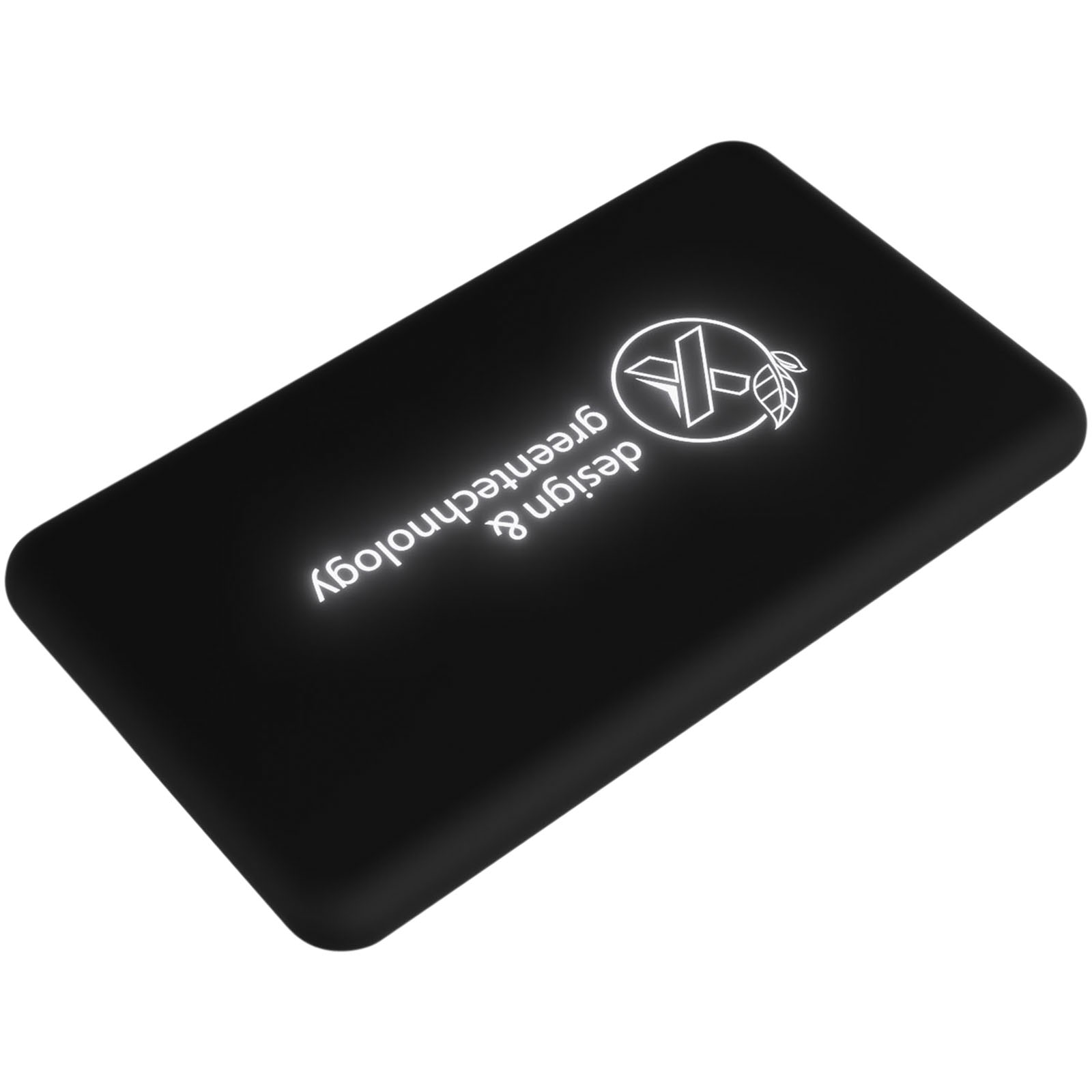 SCX.design P29 5000 mAh powerbank solar met oplichtend logo bedrukken met logo