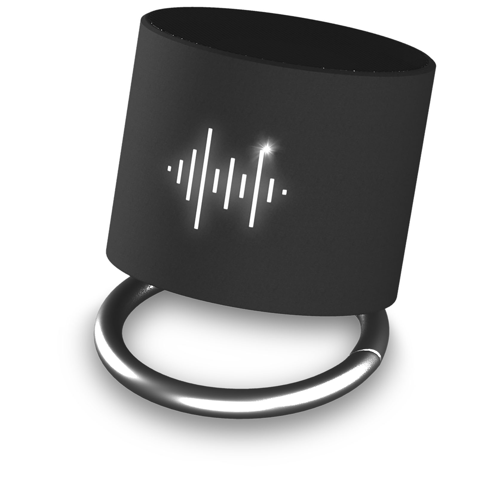 SCX.design S26 speaker 3W voorzien van ring met oplichtend logo bedrukken met logo
