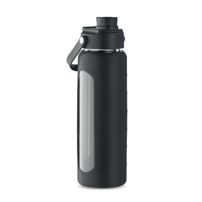Lambert Glazen fles met hoes (750 ml) bedrukken met logo