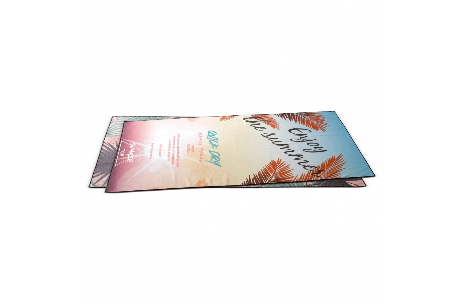 Quickdry microfiber full-colour strandhanddoek (180 x 100 cm) bedrukken met logo
