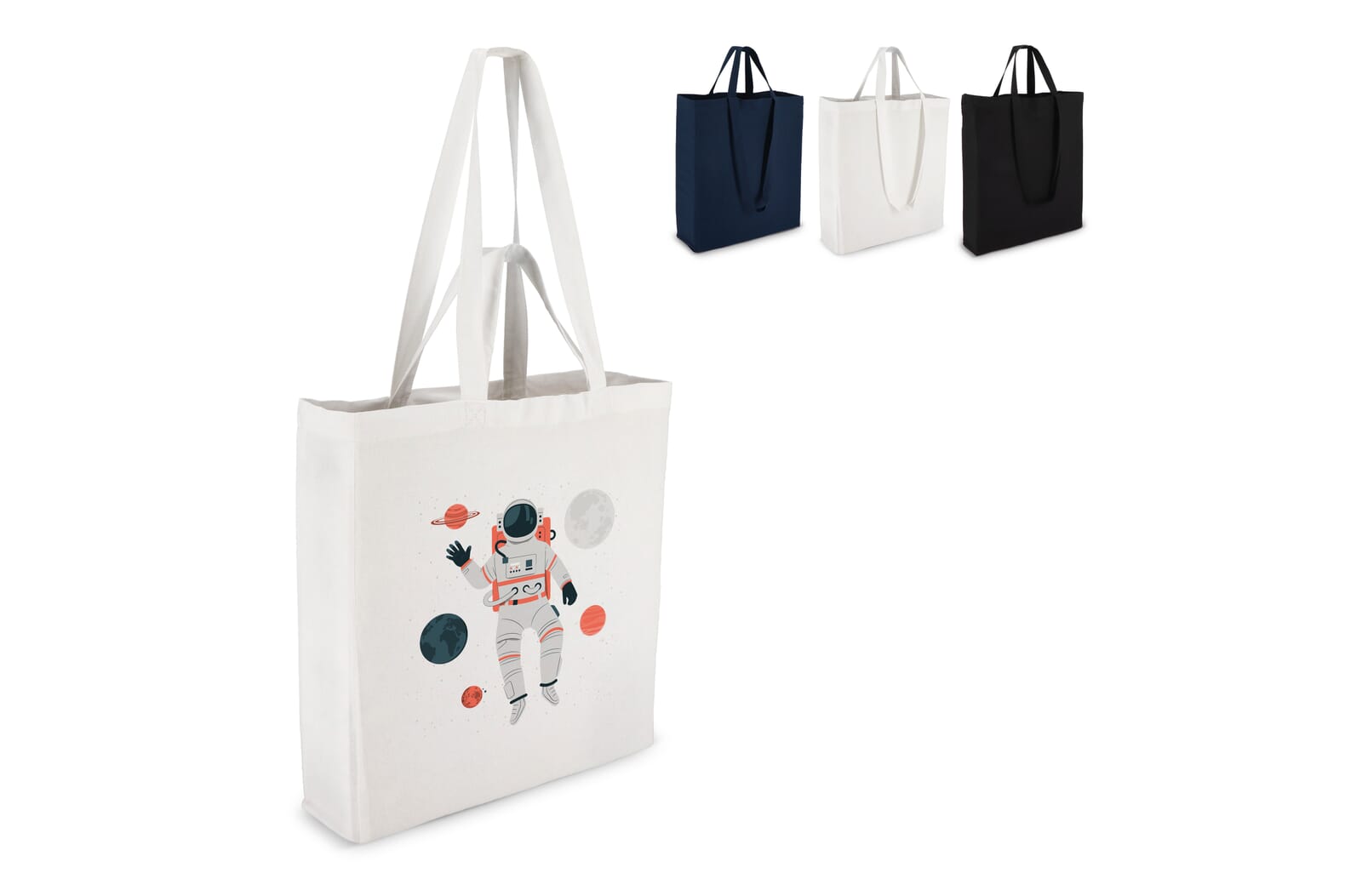 Katoen Tote OEKO-TEX® 38 x 10 x 42cm 140g/m² bedrukken met logo
