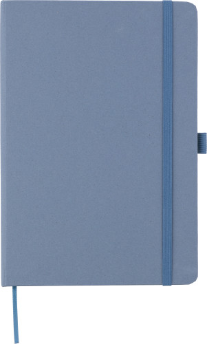 Gerecycled bioafval en kartonnen notitieboek A5 Gertrud bedrukken met logo