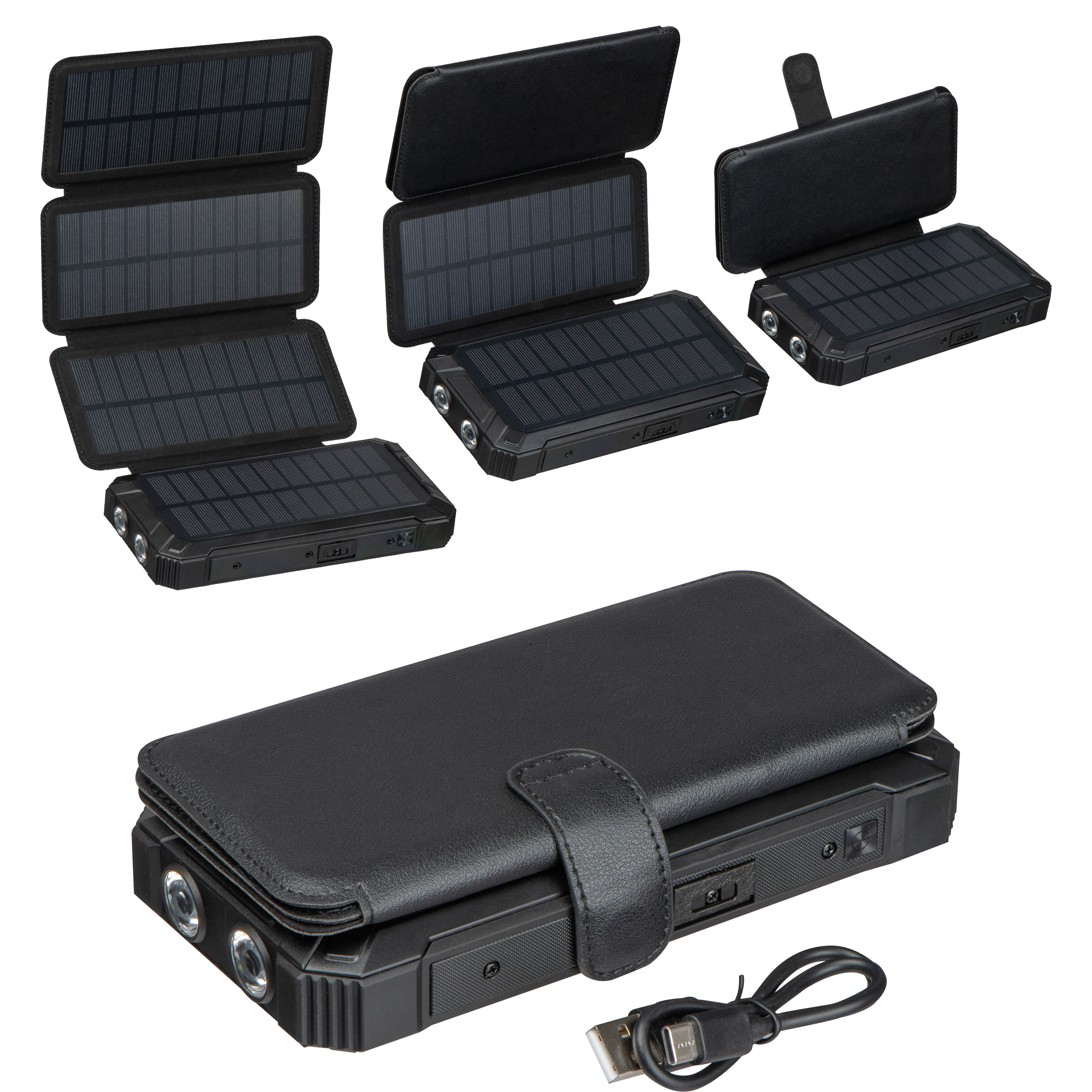 Solar powerbank 20.000 mAh bedrukken met logo