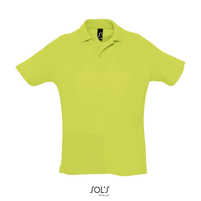 SUMMER II Heren Polo met Geribde Kraag en Mouwranden (170g/m²) bedrukken met logo