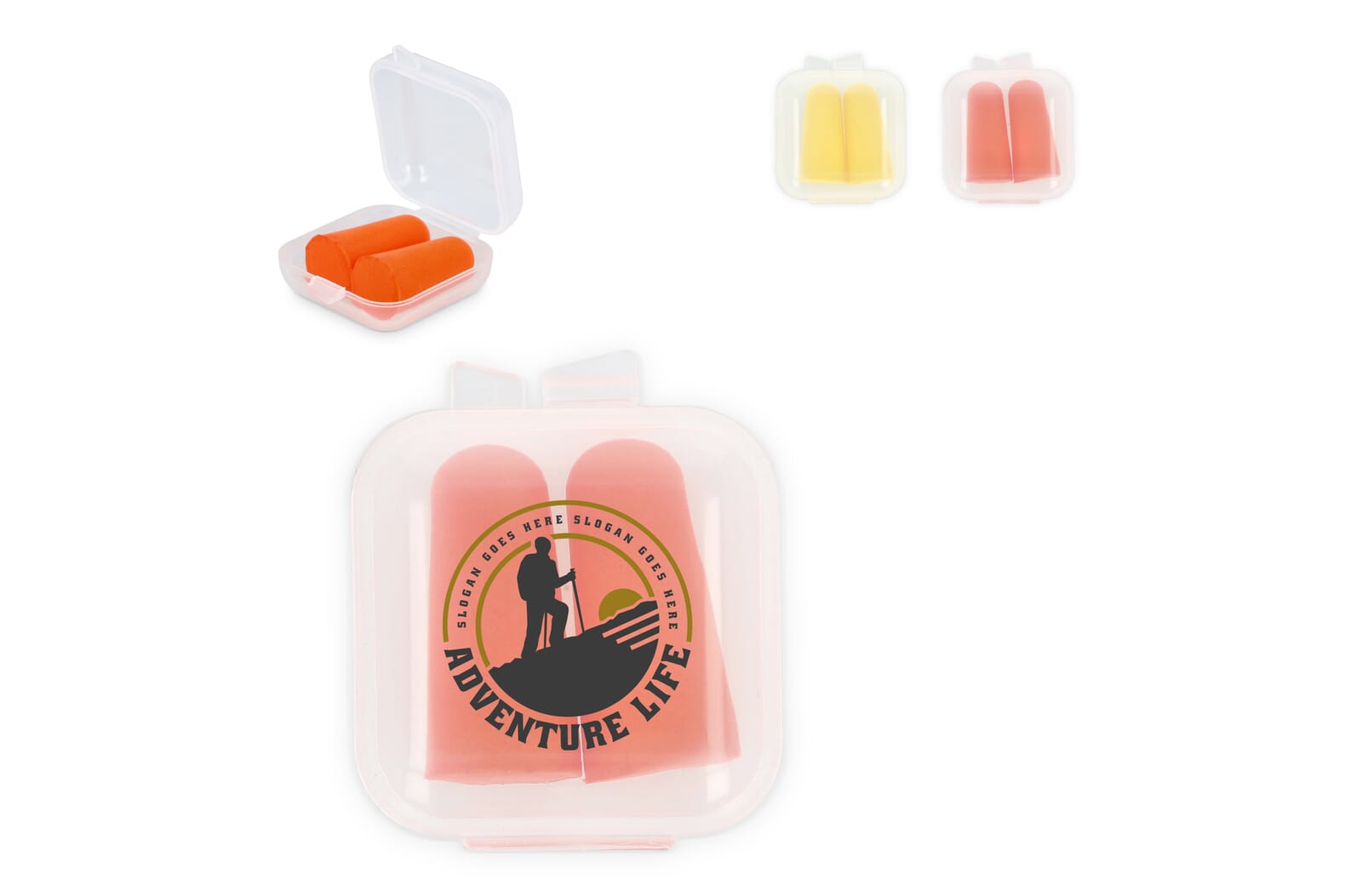 PU-schuim oordopjes EN 352-2 SNR 37 dB bedrukken met logo