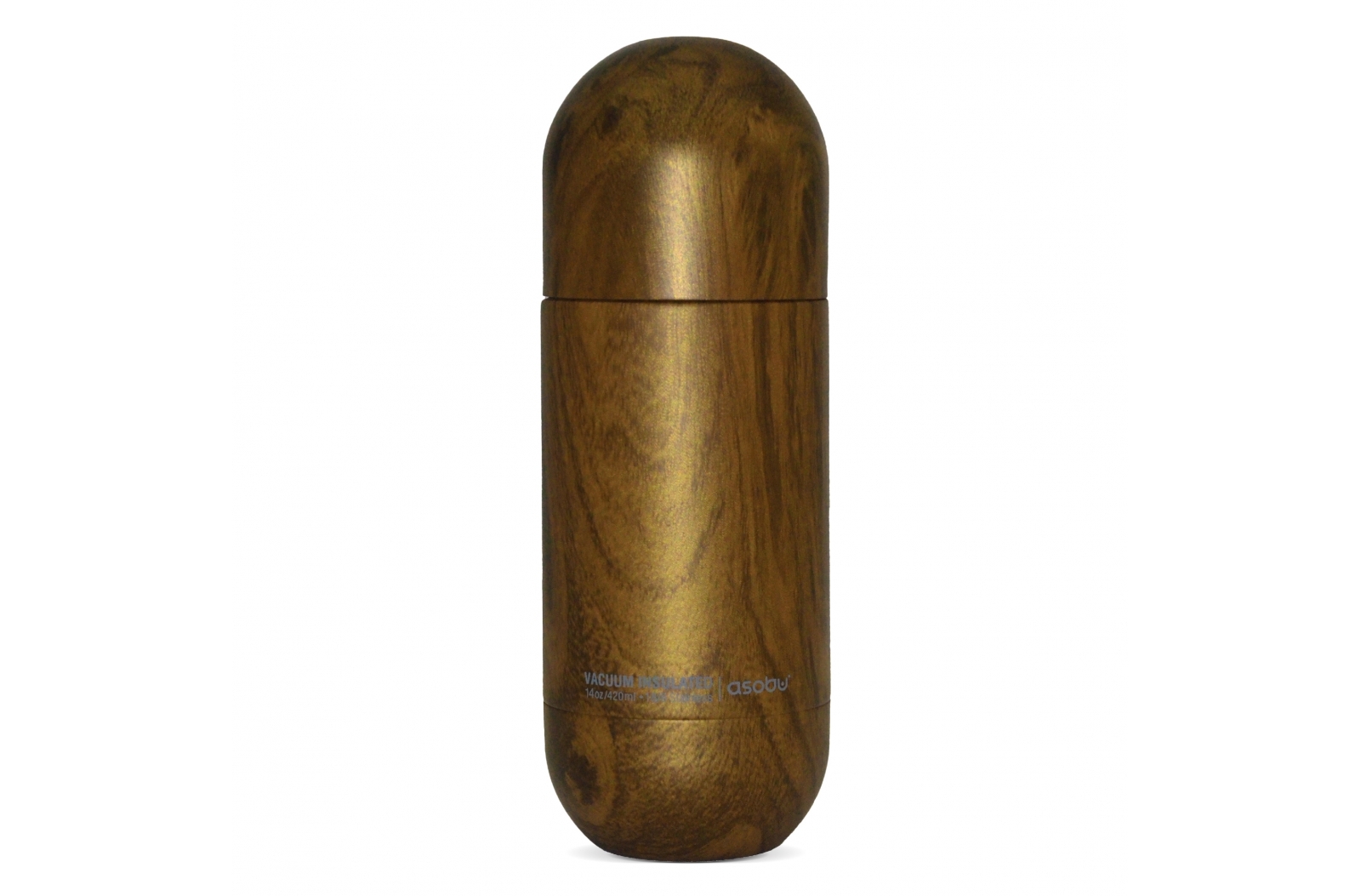 Asobu Orb fles houtlook (500 ml) bedrukken met logo
